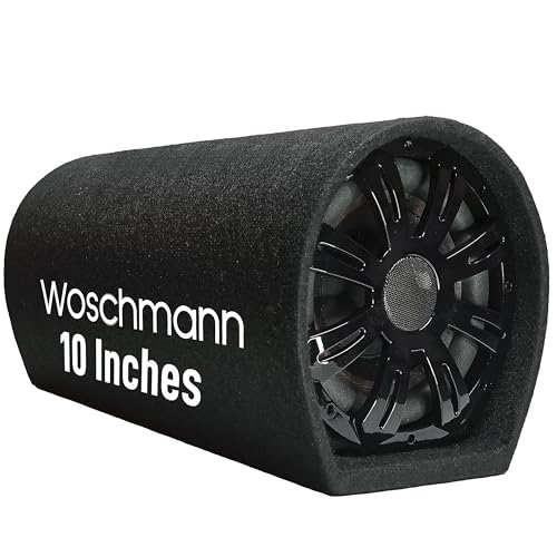 Woschmann WST-19| 8 Inch Active Super Bass Tube Subwoofer for Car with Inbuilt Amplifier 4500W|B0F4RNF2BV
