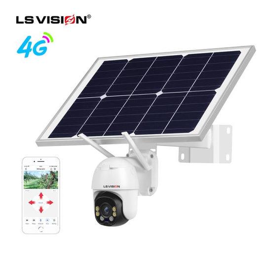 Solar Power 4G LTE CCTV Camera | 30W Wireless Outdoor Security Camera | SIM Card | Rechargeable | Dual Working Modes