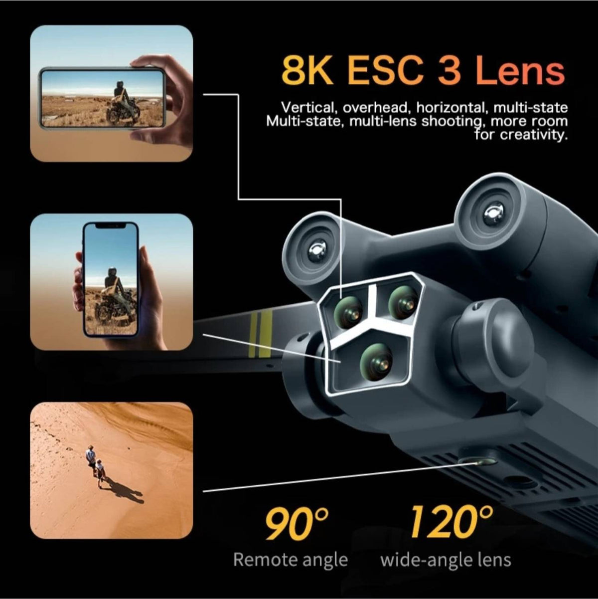 Antman Orignal M3 Max Dual Camera Obstacle Avoidance Quadcopter RC With HD Camera Drone