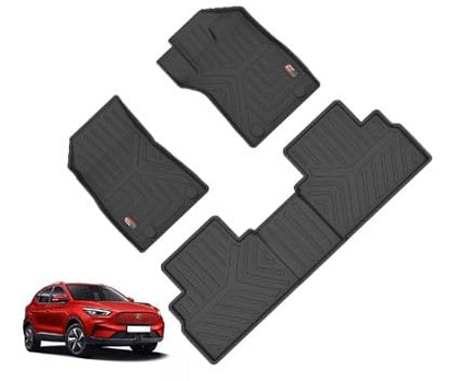 GFX TPV Car Floor Mats Premium Life Long Foot Mats | Compatible with Dzire (2012 to 2019) / Swift (2011 to 2017) Onwards | Waterproof, Anti-Slip, All-Weather, Durable & Easy to Clean Car Mats, Black|B0CZXGXX6N