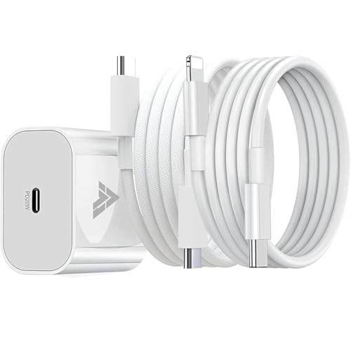 iPhone Charger Adapter 20W Lightning Cable Combo (MFi-Certified) Compatible with iPhone 14/14Plus/14Pro/14 Pro max13/13 Pro/13 Pro max/12/12 Pro/11/X/X|B0DS6HF5KJ