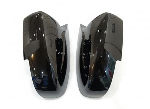 Batman Style Car Side Mirror Covers compatible with New Swift, Baleno, New Dzire (2017-2025), Fronx, Glanza, Ignis, Ciaz, Gloss Black Finish, Set of 2|B0GL9GNFHX