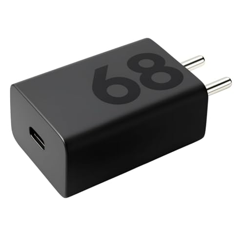 Motorola 68W TurboPower USB-C Charger for Edge 60 Pro, Moto Fusion Series, G-Series, Razr 60 & More – Fast Charging Adapter (Black)|B0G25VF4SP