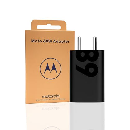 Motorola 68W TurboPower USB-C Charger for Edge 60 Pro, Moto Fusion Series, G-Series, Razr 60 & More – Fast Charging Adapter (Black)|B0G25VF4SP