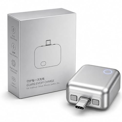 Auto Stop Charging Adapter USB-C Smart Overcharge Protection Device Stops at 100% Battery | 100W Fast Charging Battery Health Guard for iPhone, Android, Samsung, iPad, MacBook, Nintendo Switch|B0HFK9ZQ9J
