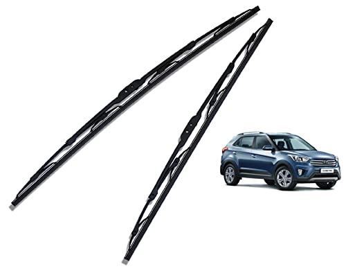 Euro Care Metal Type Wiper Blade Compatibility with Tata Altroz Windshield Car Wiper Blade Size D-24,P-16|B0B7XMDG6M