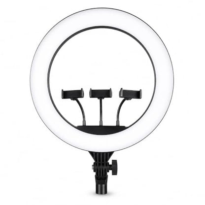 18 Inch LED Ring Fill Light (46cm) BD-460D with 3 Phone Holders | Professional LED Ring Light for Photography, Makeup, YouTube, Live Streaming, Video Recording, Video Calls & Content Creation|B0H6SQ6G6Q