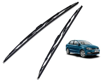 Euro Care Metal Type Wiper Blade Compatibility with Tata Altroz Windshield Car Wiper Blade Size D-24,P-16|B0B7XMDG6M
