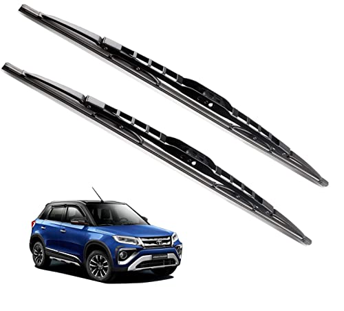 Euro Care Metal Type Wiper Blade Compatibility with Tata Altroz Windshield Car Wiper Blade Size D-24,P-16|B0B7XMDG6M