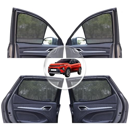 NEODRIFT 'NeoShade' Magnetic Car Sunshades for Hyundai Creta (2020-2026) (Set of 2 - Front Row Only)(UV Protection, Magnetic Grip, Privacy & Heat Control)|B0DWF1W9X3