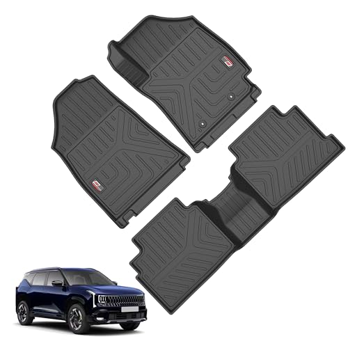 GFX TPV Car Floor Mats Premium Life Long Foot Mats | Compatible with Dzire (2012 to 2019) / Swift (2011 to 2017) Onwards | Waterproof, Anti-Slip, All-Weather, Durable & Easy to Clean Car Mats, Black|B0CZXGXX6N