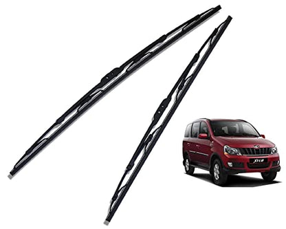Euro Care Metal Type Wiper Blade Compatibility with Tata Altroz Windshield Car Wiper Blade Size D-24,P-16|B0B7XMDG6M