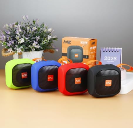 USU MZ M29VP Portable Wireless Bluetooth Speaker with HD Sound, Deep Bass, Long Playtime & Strap – Mini Outdoor Travel Speaker (Red)|B0FQJV45N2