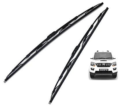 Euro Care Metal Type Wiper Blade Compatibility with Tata Altroz Windshield Car Wiper Blade Size D-24,P-16|B0B7XMDG6M