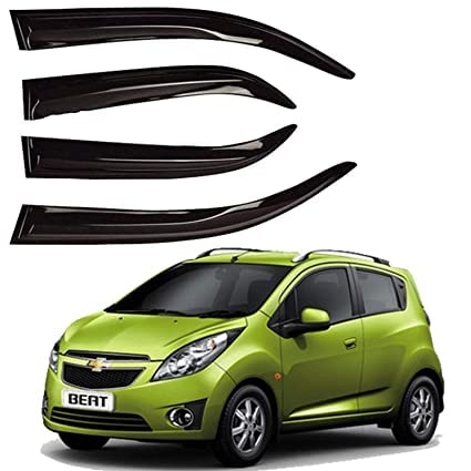 Car Rain Wind Door Visor/Side Window Deflector/Unbreakable/Rain Guard/Wind Guard Accessories Compatible for (Hyundai i10 Grand)|B089R54TNN