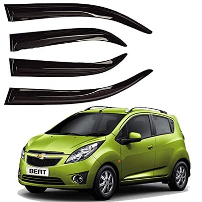 Car Rain Wind Door Visor/Side Window Deflector/Unbreakable/Rain Guard/Wind Guard Accessories Compatible for (Hyundai i10 Grand)|B089R54TNN