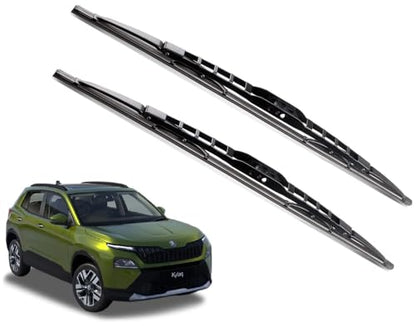 Euro Care Metal Type Wiper Blade Compatibility with Tata Altroz Windshield Car Wiper Blade Size D-24,P-16|B0B7XMDG6M