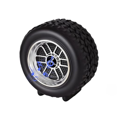 Drumstone Portable 8W Bluetooth Speaker with Mic | Mini Tyre Design Wireless Speaker | HD Stereo Sound with Rich Bass | Up to 10 Hours Playtime | Hands-Free Calling | Compact Travel|B0G2JB7YHH