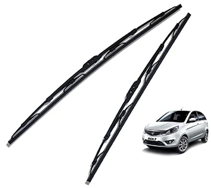 Euro Care Metal Type Wiper Blade Compatibility with Tata Altroz Windshield Car Wiper Blade Size D-24,P-16|B0B7XMDG6M
