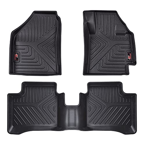 GFX TPV Car Floor Mats Premium Life Long Foot Mats | Compatible with Dzire (2012 to 2019) / Swift (2011 to 2017) Onwards | Waterproof, Anti-Slip, All-Weather, Durable & Easy to Clean Car Mats, Black|B0CZXGXX6N