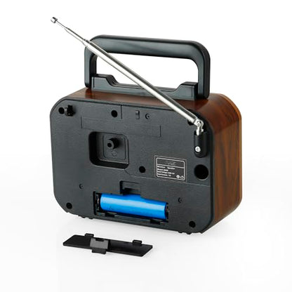 MZ S669 (Retro Radio Speaker) Multi-Functional with High Power, Clock & 5W Power with 1500mAh Battery|B0FNWTBVJ4