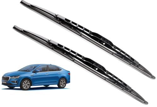 Euro Care Metal Type Wiper Blade Compatibility with Tata Altroz Windshield Car Wiper Blade Size D-24,P-16|B0B7XMDG6M