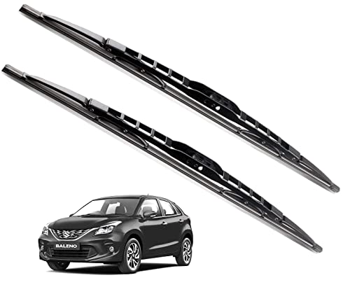 Euro Care Metal Type Wiper Blade Compatibility with Tata Altroz Windshield Car Wiper Blade Size D-24,P-16|B0B7XMDG6M