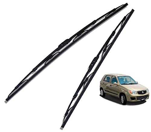 Euro Care Metal Type Wiper Blade Compatibility with Tata Altroz Windshield Car Wiper Blade Size D-24,P-16|B0B7XMDG6M