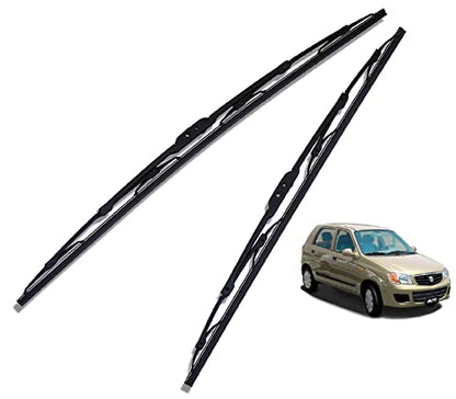 Euro Care Metal Type Wiper Blade Compatibility with Tata Altroz Windshield Car Wiper Blade Size D-24,P-16|B0B7XMDG6M