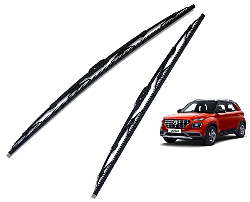 Euro Care Metal Type Wiper Blade Compatibility with Tata Altroz Windshield Car Wiper Blade Size D-24,P-16|B0B7XMDG6M