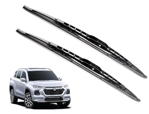 Euro Care Metal Type Wiper Blade Compatibility with Tata Altroz Windshield Car Wiper Blade Size D-24,P-16|B0B7XMDG6M