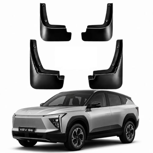 ACCufit Mud Flaps for Mahindra XEV 9e, Car Mudguard | Premium PP (Polypropylene) Car Mud Guards | Front & Rear Splash Guards | Heavy Duty All Weather Protection | Easy Installation | Set of 4|B0HF7ZY1KX