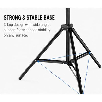 9 Feet Heavy Adjustable Light Stand for Ring Light|LED Video Light|B0DBF1K9QS