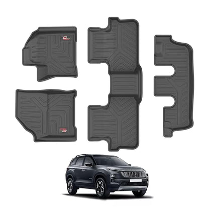 GFX TPV Car Floor Mats Premium Life Long Foot Mats | Compatible with Dzire (2012 to 2019) / Swift (2011 to 2017) Onwards | Waterproof, Anti-Slip, All-Weather, Durable & Easy to Clean Car Mats, Black|B0CZXGXX6N