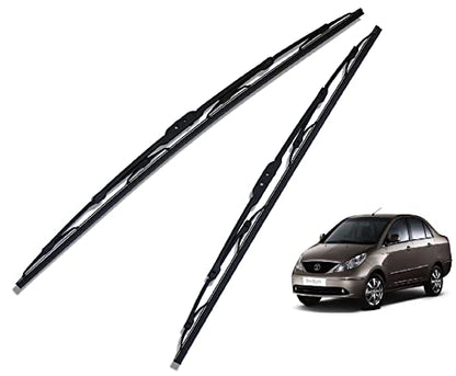 Euro Care Metal Type Wiper Blade Compatibility with Tata Altroz Windshield Car Wiper Blade Size D-24,P-16|B0B7XMDG6M