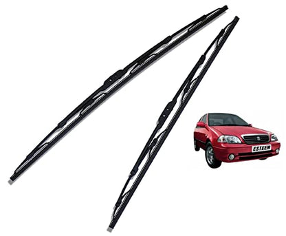 Euro Care Metal Type Wiper Blade Compatibility with Tata Altroz Windshield Car Wiper Blade Size D-24,P-16|B0B7XMDG6M