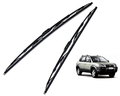 Euro Care Metal Type Wiper Blade Compatibility with Tata Altroz Windshield Car Wiper Blade Size D-24,P-16|B0B7XMDG6M