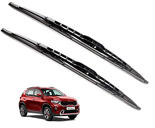 Euro Care Metal Type Wiper Blade Compatibility with Tata Altroz Windshield Car Wiper Blade Size D-24,P-16|B0B7XMDG6M