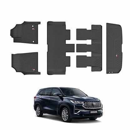 GFX TPV Car Floor Mats Premium Life Long Foot Mats | Compatible with Dzire (2012 to 2019) / Swift (2011 to 2017) Onwards | Waterproof, Anti-Slip, All-Weather, Durable & Easy to Clean Car Mats, Black|B0CZXGXX6N