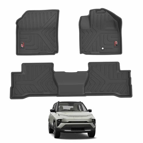 GFX TPV Car Floor Mats Premium Life Long Foot Mats | Compatible with Dzire (2012 to 2019) / Swift (2011 to 2017) Onwards | Waterproof, Anti-Slip, All-Weather, Durable & Easy to Clean Car Mats, Black|B0CZXGXX6N
