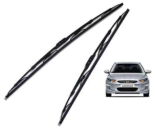 Euro Care Metal Type Wiper Blade Compatibility with Tata Altroz Windshield Car Wiper Blade Size D-24,P-16|B0B7XMDG6M