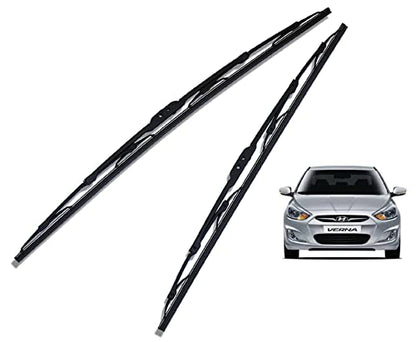 Euro Care Metal Type Wiper Blade Compatibility with Tata Altroz Windshield Car Wiper Blade Size D-24,P-16|B0B7XMDG6M