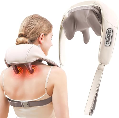 5D Electric Cervical Neck and Back Massager with Heating – Deep Tissue Body Massager for Neck, Shoulders, Waist, and Legs – Effective Pain Relief for Aches and Stiffness|B0DXQBQ3H9