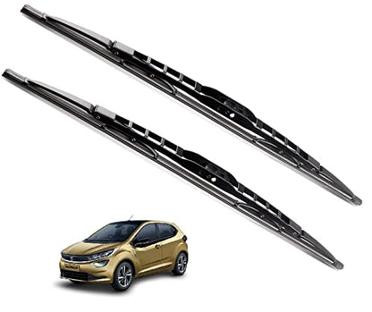 Euro Care Metal Type Wiper Blade Compatibility with Tata Altroz Windshield Car Wiper Blade Size D-24,P-16|B0B7XMDG6M