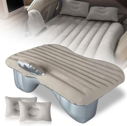 Allextreme Car Inflatable Air Mattress Back Seat Camping Bed,Universal Portable SUV Extended Air Couch with Two Air Pillows Travel Sleeping baby kids with Air Pump,Blow Up Bed (Black)|B078L41WDC