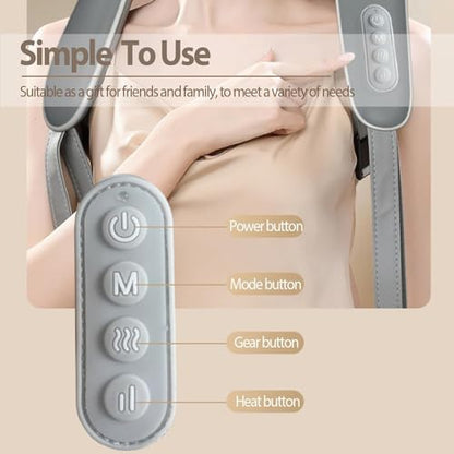 5D Electric Cervical Neck and Back Massager with Heating – Deep Tissue Body Massager for Neck, Shoulders, Waist, and Legs – Effective Pain Relief for Aches and Stiffness|B0DXQBQ3H9