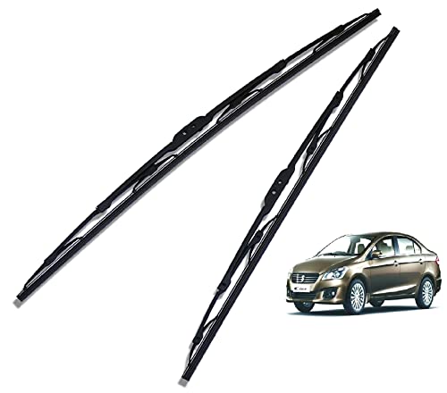 Euro Care Metal Type Wiper Blade Compatibility with Tata Altroz Windshield Car Wiper Blade Size D-24,P-16|B0B7XMDG6M