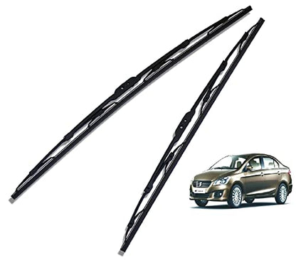 Euro Care Metal Type Wiper Blade Compatibility with Tata Altroz Windshield Car Wiper Blade Size D-24,P-16|B0B7XMDG6M