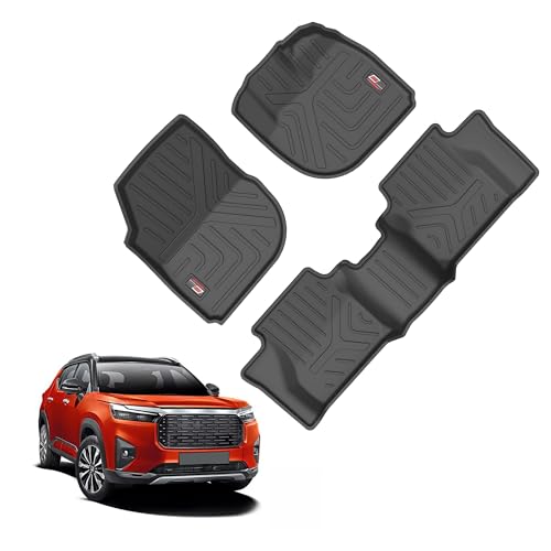 GFX TPV Car Floor Mats Premium Life Long Foot Mats | Compatible with Dzire (2012 to 2019) / Swift (2011 to 2017) Onwards | Waterproof, Anti-Slip, All-Weather, Durable & Easy to Clean Car Mats, Black|B0CZXGXX6N