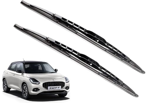 Euro Care Metal Type Wiper Blade Compatibility with Tata Altroz Windshield Car Wiper Blade Size D-24,P-16|B0B7XMDG6M